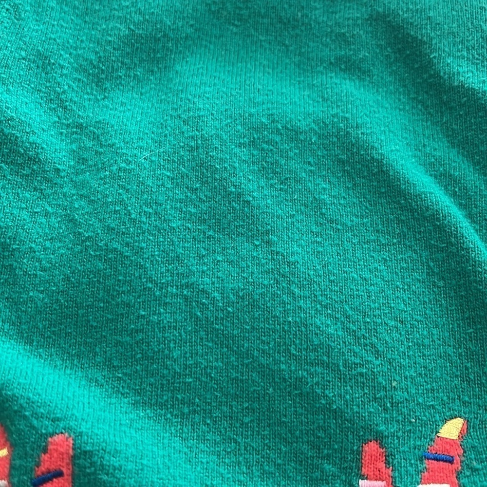 MINI BODEN girls 3-4y Christmas reindeer dress. Green. - Picture 5 of 8